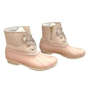 Sperry Saltwater Duck Boots in Light Pink